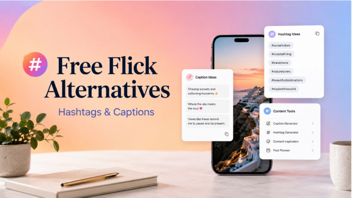 6 Best Free Flick Alternatives for Hashtags and Captions