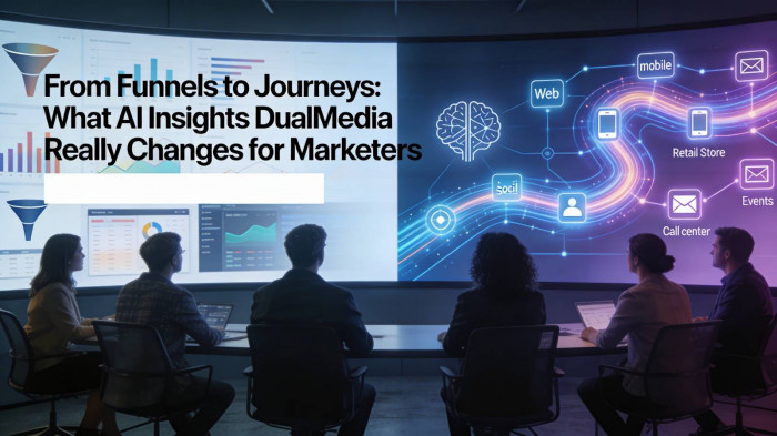 From Funnels to Journeys: What AI Insights DualMedia Really Changes for Marketers