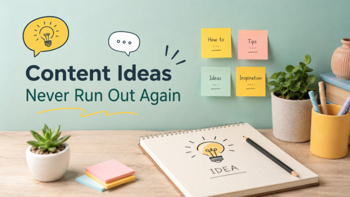 How to Never Run Out of Content Ideas Again